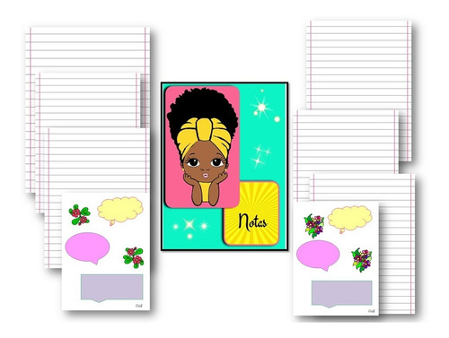Cuaderno De Notas, Pdf, P/ Imprimir (a4/a5).negrita Amarilla