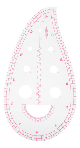 Regla De Coser, 6 Piezas, De Plástico Curvado, Graduado En S