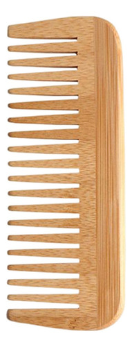 Peine De Bambú Para El Cabello, Herramienta Para Desenredar