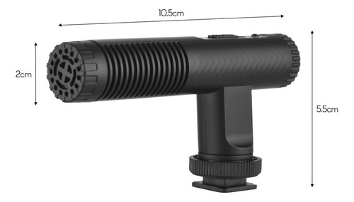 // Micrófono Estéreo Portátil Para Dslr/videocámara Con