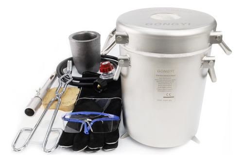 Kit Horno Fusion Propano 13.2 Lbcon Guante Cuero Gafa Acero