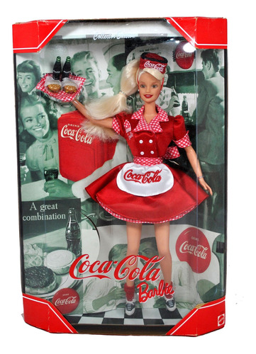 Mattel Año 1998 Edición De Coleccionista De Barbie:coca-cola