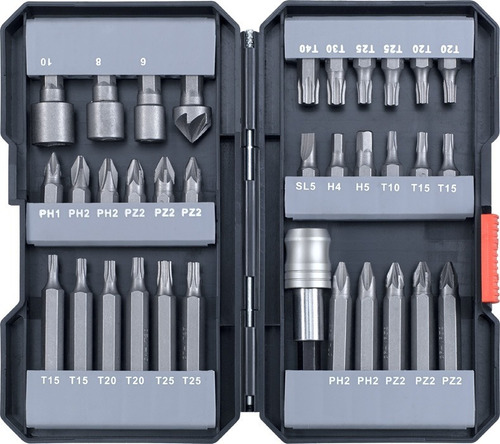 Juego De Puntas P/atornillador Einhell Kwb Set De 34 Piezas