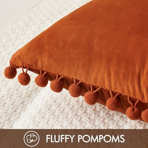 Fundas De Almohada Decorativas De 12 X 20 Pulgadas, Color Óx