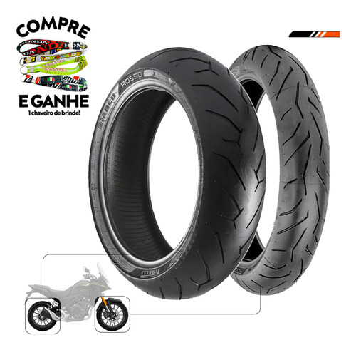 Par Pneu Ktm Duke 640 Ii 120-70-17 + 160-60-17 Pirelli