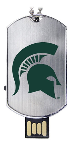 Estado Michigan Spartans Flash Etiqueta Unidad Usb 8 Gb