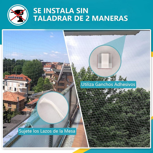 Red De Nailon Para Balcón Para Mascotas, Red De Seguridad