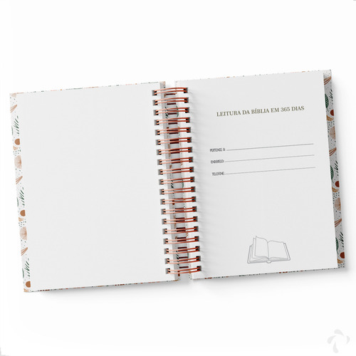 Caderno Devocional Planner De Leitura Diária Da Bíblia 365 D Meu Tempo Com Deus