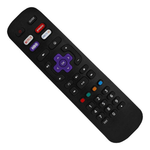 Controle Remoto Compatível Smart Tv Roku Fbg 9185 + Pilhas