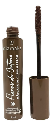 Máscara De Cílios Marrom Mia Make Linha Flores Do Outono