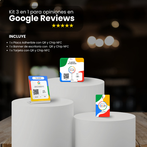 Kit Para Reseñas En Google Reviews | Con Nfc Y Qr