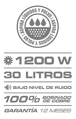 Imagen 3 de 8 de Daihatsu | Aspiradora Industrial | 30 Litro | 1200w | Cuotas