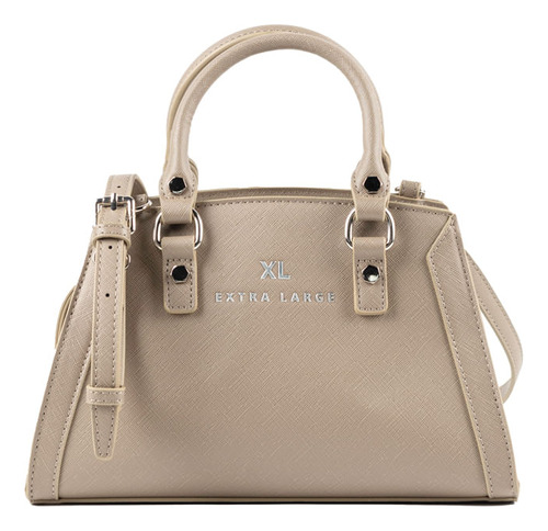 Cartera Chica Xl Extra Large Ariana Taupe