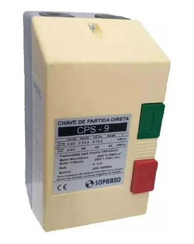 Chave De Partida 7,5cv (9,0 A 13a) 380v Soprano