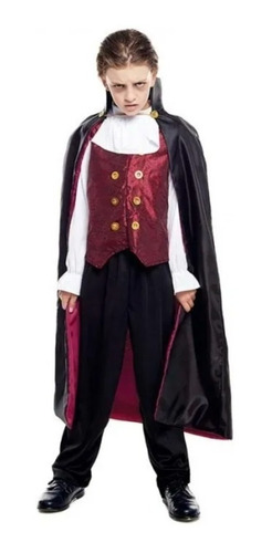 Disfraz Para Niño Vampiro Dracula Hallowen
