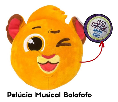 Bolofofos Pelucia Rick Com Musica F0084-9