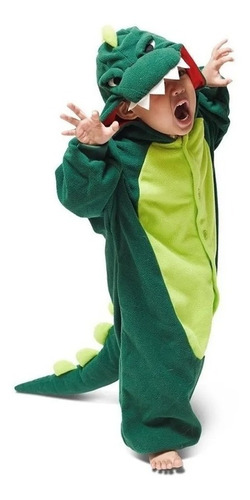 Pijama Y Disfraz Niños Dinosaurio Kigurumi
