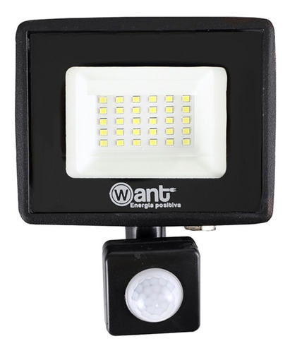 Foco Proyector De Area Led Con Sensor 20w Sec Exterior 