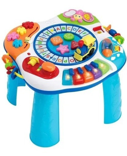 Imagen 2 de 3 de Piano Mesa Y Tren Musical Alfabeto P Niños