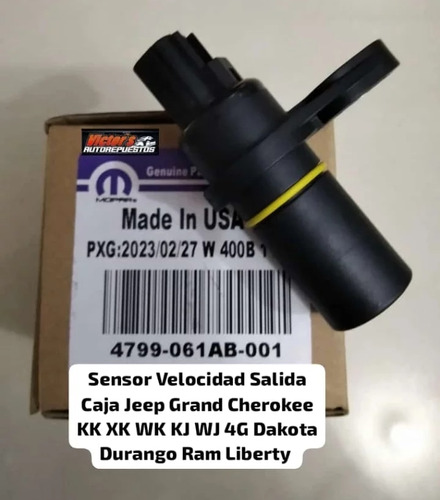Sensor Velocidad Salida Caja Jeep Grand Cherokee Kk Xk Wk 4g