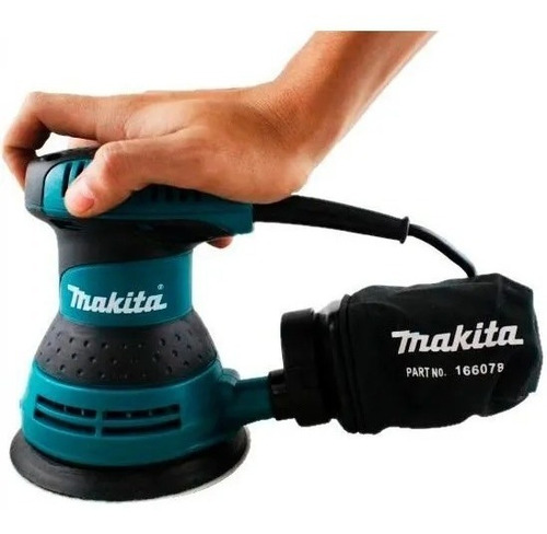 Imagen 6 de 8 de Lijadora roto orbital Makita BO5030 con sistema velcro azul 300W 220V