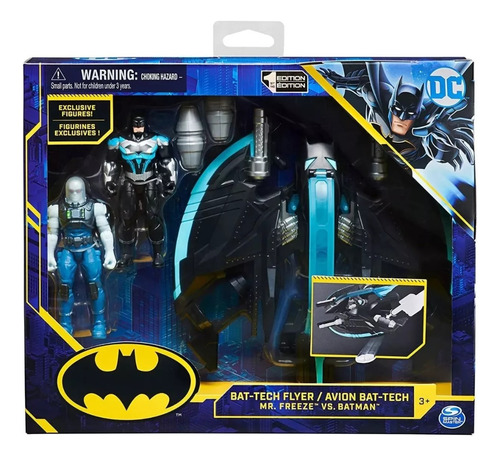 Batman Bat Tech Avion Con Figura Batman Y Freeze Cod 67811