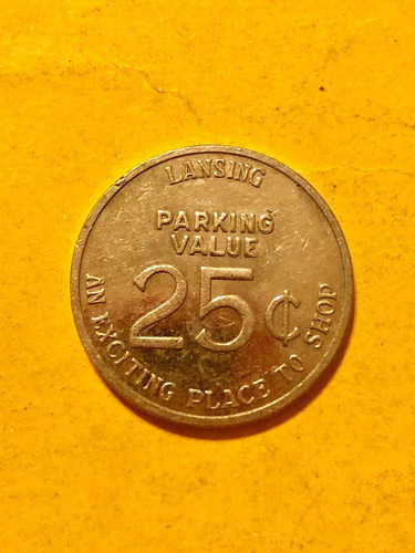 5 Tokens Americanos: Estacionamiento Baños Religioso Etc (Usado)