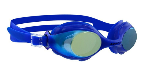 Imagen 3 de 6 de Goggle Aquazone Gummy Metal Azul/dorado