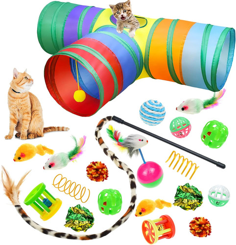 Juego De Juguetes Malier Interactive Cat Tunnel Con Juguete