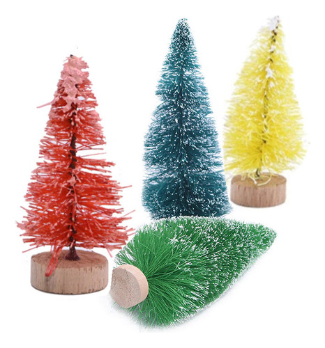 Árbol De Navidad Pequeño Hecho A Mano, 48 Unidades, De Pino