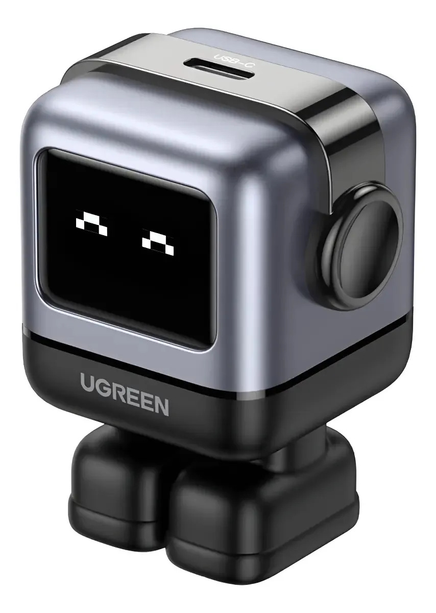 Cargador Ugreen Usb Tipo C 30w Nexode Robot Color Negro