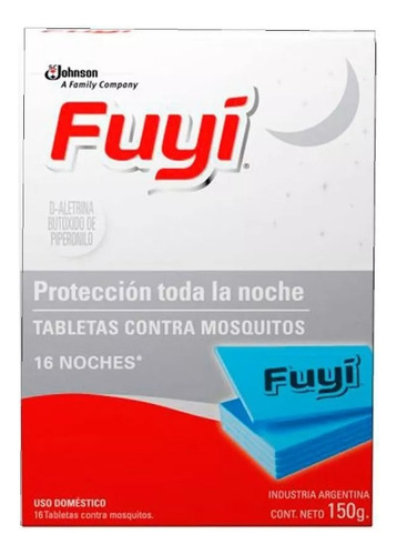 Fuyí Tabletas Para Mosquitos Caja X 16 Unidades