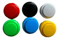 Comprar 1 Kit De 10 Botones Arcade Tipo Sanwa 30 Mm Buena Calidad