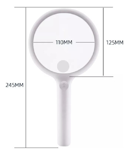 Lupa De Mano, Lupa Grande De Vidrio Óptico 3x De 100 Mm
