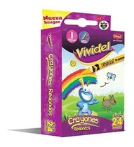 Comprar Crayolas Vividel C\u002F24 Delgadas Mayoreo Pack C\u002F10 Cajas 