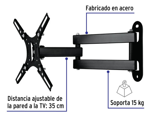 Soporte Para Pantallas 14 A 40 Mov. Angular/articulado 48428