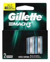 Comprar Gillette Mach3 Repuestos para Afeitar con Hojas más Afiladas 2 Unidades