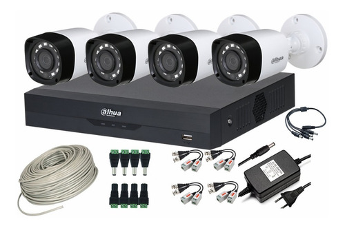 Cctv Kit Dahua Pro 4k 8mp Dvr 4ch  + 4cam Tienda9cl 