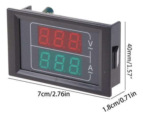 Voltímetro Digital, Amperímetro Ac50-500/0-600v, Pantalla Le