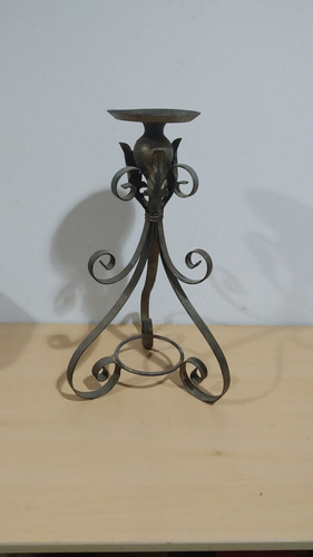 Candelabro Hierro Forjado 47x26 Cms En Oferta 40