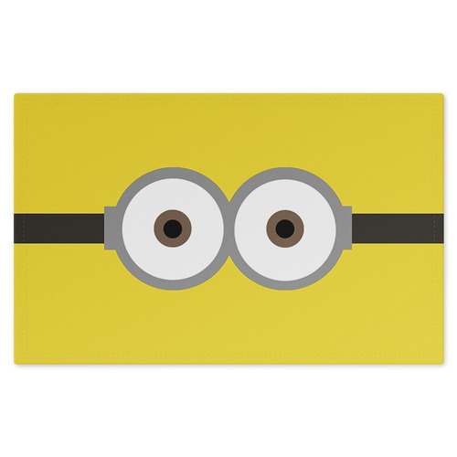 Imagem 1 de 1 de Jogo Americano (kit 4 Unidades) Minions Dois Olhos