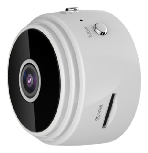 Mini Câmera Segurança Espiã A9 Sem Fio Hd 1080p Wifi Cor Branco