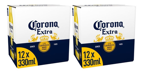 Cerveza Corona Caja 24 Unidades Porron 330ml Importada