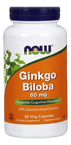 Ginkgo Biloba 60mg 60cap Now