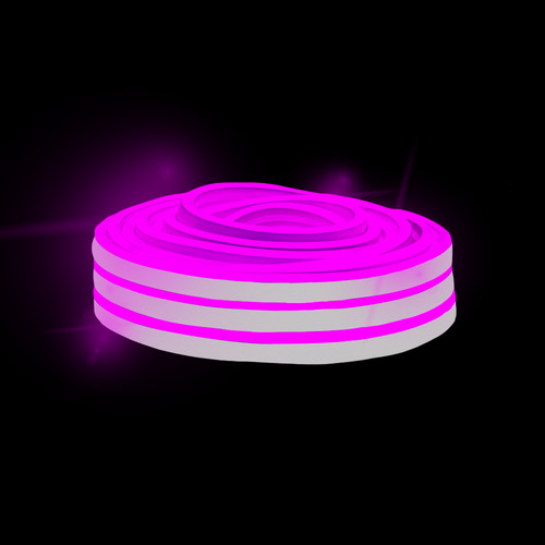 Manguera Navideña Luz Led Neon Morada Doble Vista 10 Metros Luces Morado