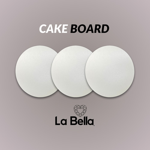 Cake Board Prato Bolo Confeitaria Mdf 3mm Kit Com 10 De 18cm