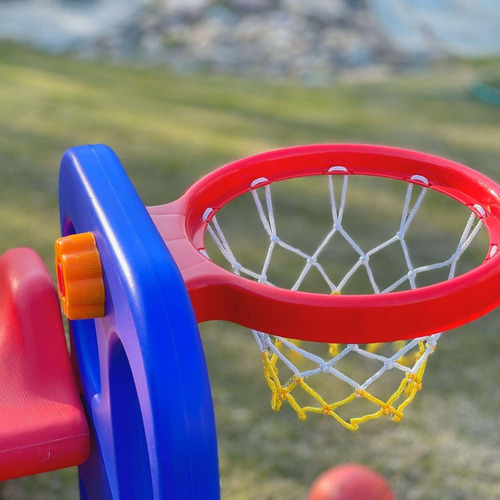 Resbaladera Tobogán Resbalin Para Niños Niñas Con Aro Basket