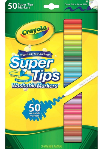 Marcadores Crayola  Super Tips X50