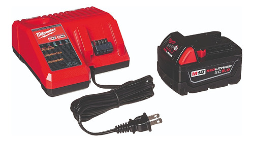 Kit De Batería Y Cargador Milwaukee 18v 5 Amp 48-5950