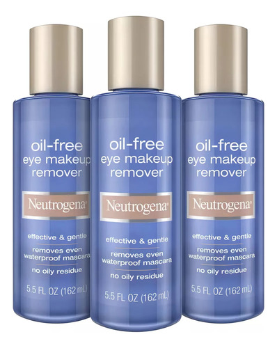 Desmaquillante Bifásico De Ojos Neutrogena 3 Pzas De 162 Ml